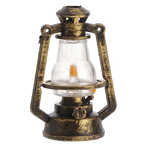 HEMOTON 4pcs Resin Craft Miniature Table Lamp Ornament for Micro Landscape Decor Model