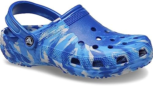 Crocs Unisex Classic Marbled Tie Dye Clog, Blue Bolt/Multi, Numeric_5 US Men | Image 3