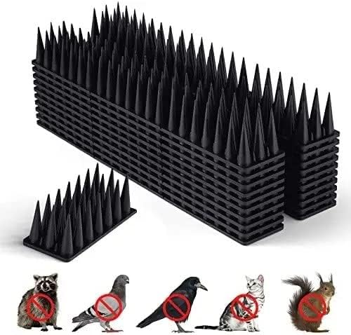 SPIKESTORE (Pack of 40) Bird Spikes with Double Sided Tape Spikes for AC/Balcony/Balustrades Protect Windows Against Pigeons Spikes for Childrens Safety (Black) (B0CQVDYNRX) Amazon Price History, Amazon Price Tracker
