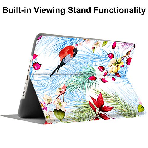 Image of DuraSafe Cases For iPad 2nd 2011 3rd 4th Gen 2012-9.7 [iPad 4 iPad 3 iPad 2 Old Model ] A1458 A1416 A1395 MC705HN /A MD328HN /A MD333HN /A Printed Smart PU Leather Flip Folio Book Cover - Birds & Flowers