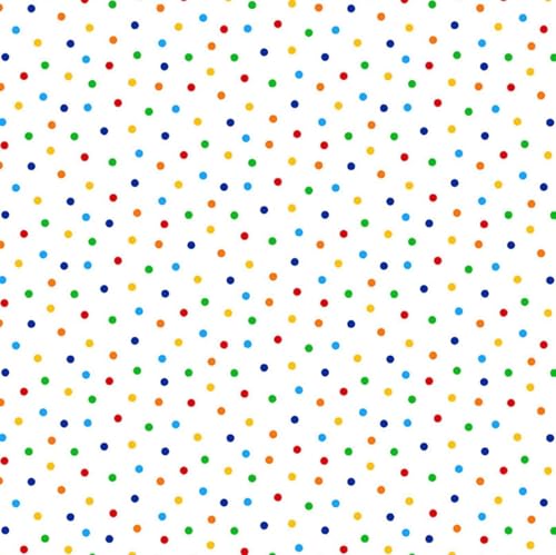 Timeless Treasures - Lightbox - Polka Dots - Confetti