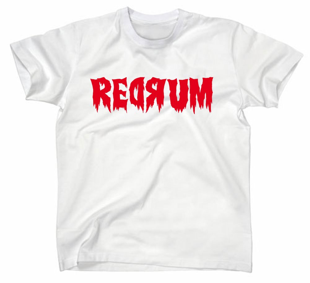 Styletex23 Men's White Redrum The Shining T-Shirt, Xxl