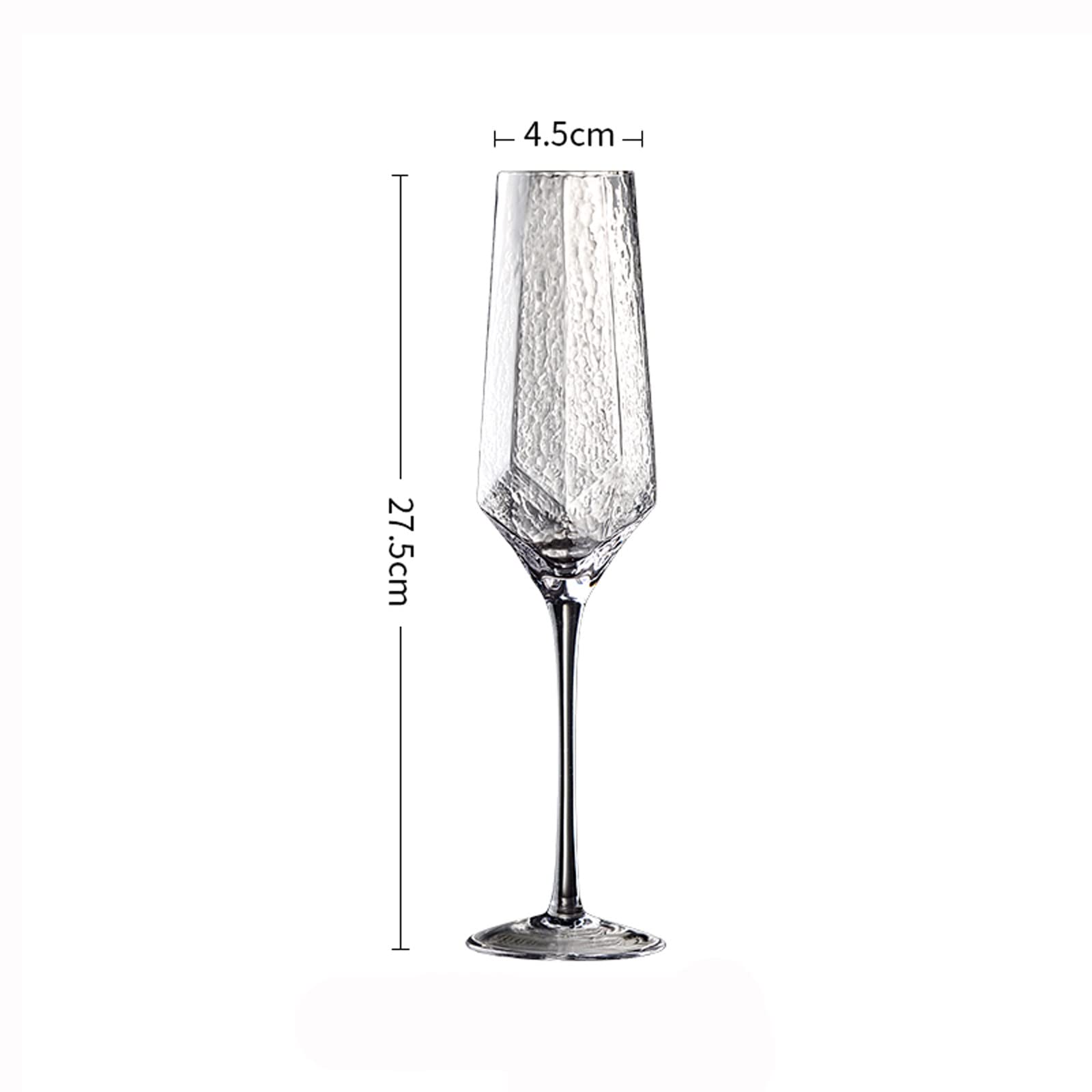 Flûtes à champagne 300 ml Verres à champagne Haut de gamme Verres à vin blanc Ensemble de flûtes à champagne martelées de luxe léger pour mariages, fêtes, activités quotidiennes pour les fêtes (Couleu