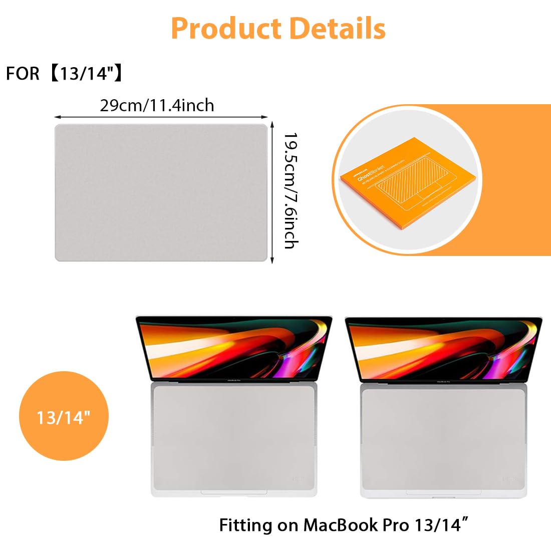 Pulisci Schermo, Screen Protezione Tastiera Fodera in Microfibra e Panno di Pulizia, compatibile con MacBook Air 13"/14"