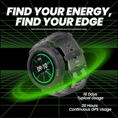 Amazfit Active Edge, Fashion Smart Watch, GPS, Artificial Intelligence Coach, for Adventure, Outdoor, Workouts & Exercise, 16 Days Battery, 10 ATM Water resistant