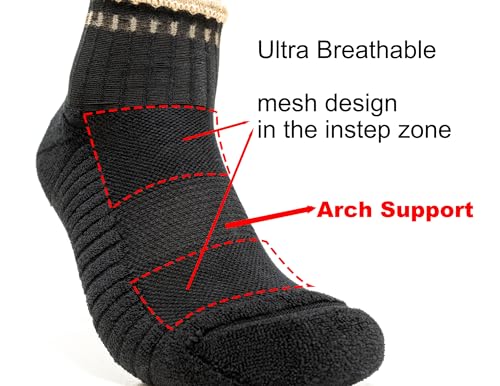 Lightweight Cotton Ankle Socks - Low Cut Cushioned Breathable Athletic Sock for Men and Women3