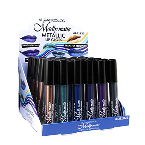Buy KLEANCOLOR Madly Matte Metallic Lip Gloss Display Case Set 36 Pieces LG1823 Online at Low