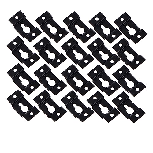 Artibetter 40 Pz Altoparlante Quadrato Piccolo Da Appendere Altoparlanti Satellitari Soundbar Ganci Per Altoparlanti Gancio Per Serratura Resistente Buco Della Serratura Black Ferro Da Stiro