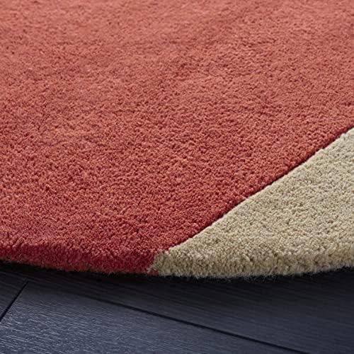 Image of Round Handmade Thick Woolen Anti Slip Carpet and Rugs for Living Room Bedroom Hall Dinning Room Carpets 5x5 feet