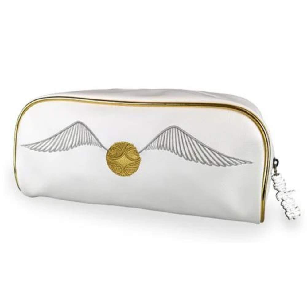 Harry Potter White Golden Snitch Cosmetic Bag