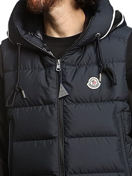 Amazon | (モンクレール) MONCLER フードロゴ フルジップ ダウンベスト