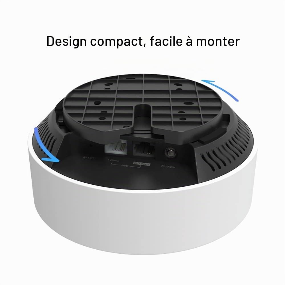 TP-Link Deco X50-PoE AX3000, lot de 3 systèmes Wi-Fi 6 PoE, double bande, réseau AI, couvre 1,8 m², connecte jusqu'à 150 appareils, processeur double cœur 1,0 GHz