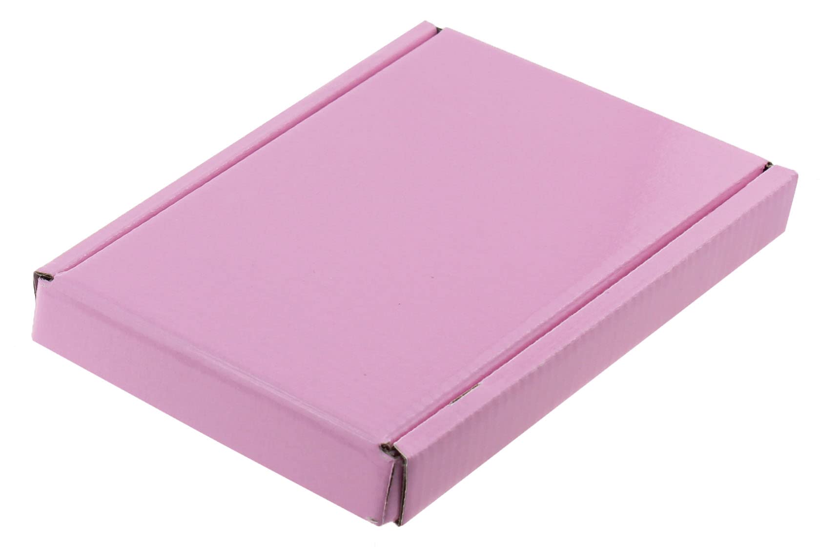 MEG4TEC Pack of 200 Satin Pink C6/A6 Pip Boxes - Large Letter Cardboard Shipping Boxes (16.3cm x 11cm x 2cm)