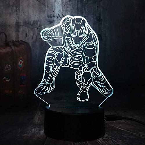 Preisvergleich Produktbild Weihnachtsspielzeug Superheld 3D LED Nachtlicht Tischlampe Baby kreative Kinderspielzeug