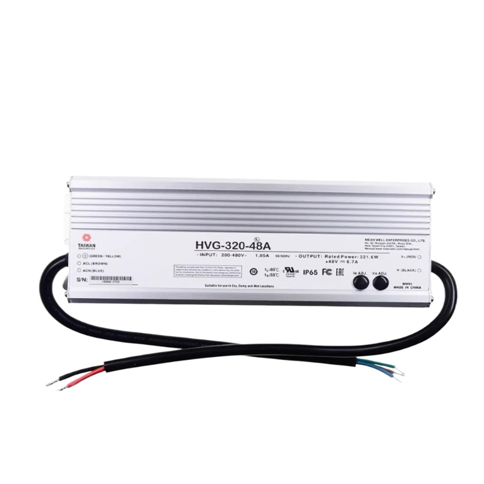 BALYDLUL 320W Constant Voltage + Constant Current LED Driver HVG-320 12V 15V 20V 24V 30V 36V 42V 48V 54V(HVG-320-48A 48V)