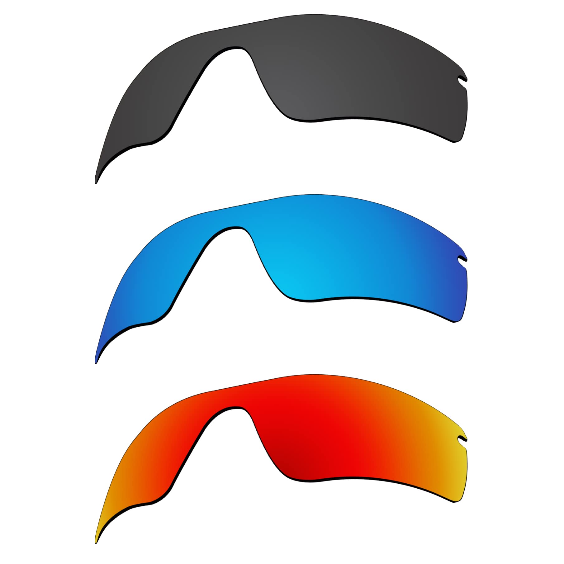 EZReplace Lenti di ricambio per occhiali da sole Oakley Radar Path/Radar Path Asian Fit (AF) (lenti polarizzate)