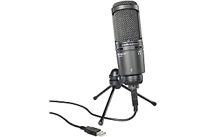 Audio-Technica AT2020USB+ Cardioid Condenser USB Microphone: Perfect for Content Creators