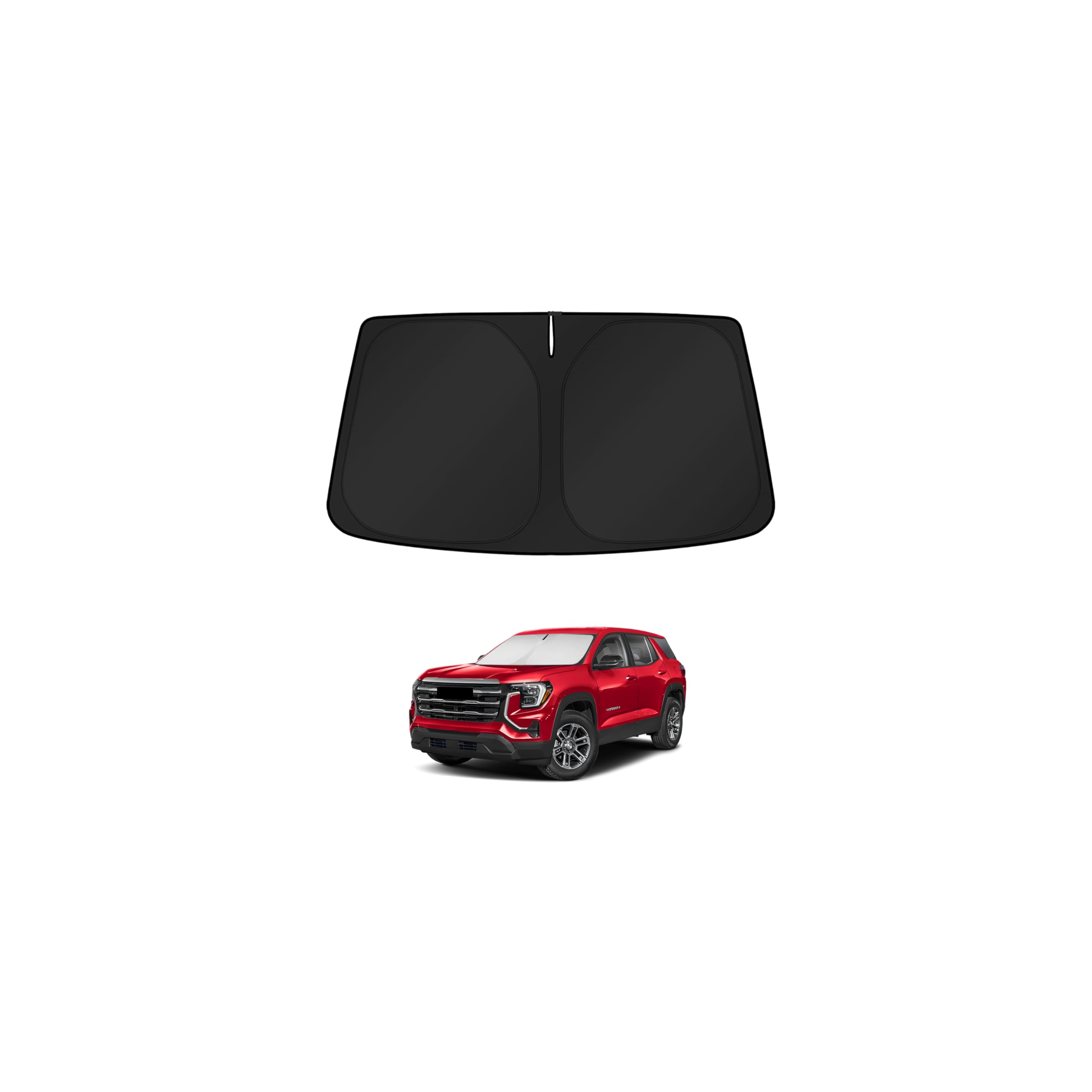 KUST Windshield Sun Shade for GMC Terrain 2025 2026(Fit for Chevrolet Equinox) Window Accessories Shade Sun Visor Cover Foldable Block UV Rays