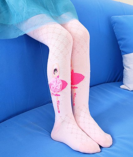 X&F Little Girls' Cute Dancing Girl Footed Leggings Kids Dance Tights Stockings3