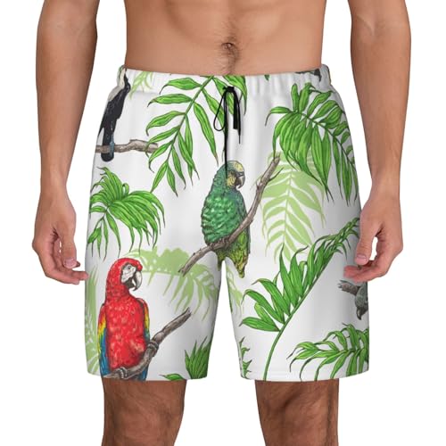 Short de bain perroquet homme respirant - Maillot léger pour l'été