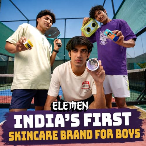 Image of Elemen Anti-Acne Face Wash for Boys (120ml) | Pimple Clear & Oil Control for Teens | Sebocytine Face Wash for Acne-Prone Skin | For Active Guys & Sports | Salicylic Acid free | Non stripping