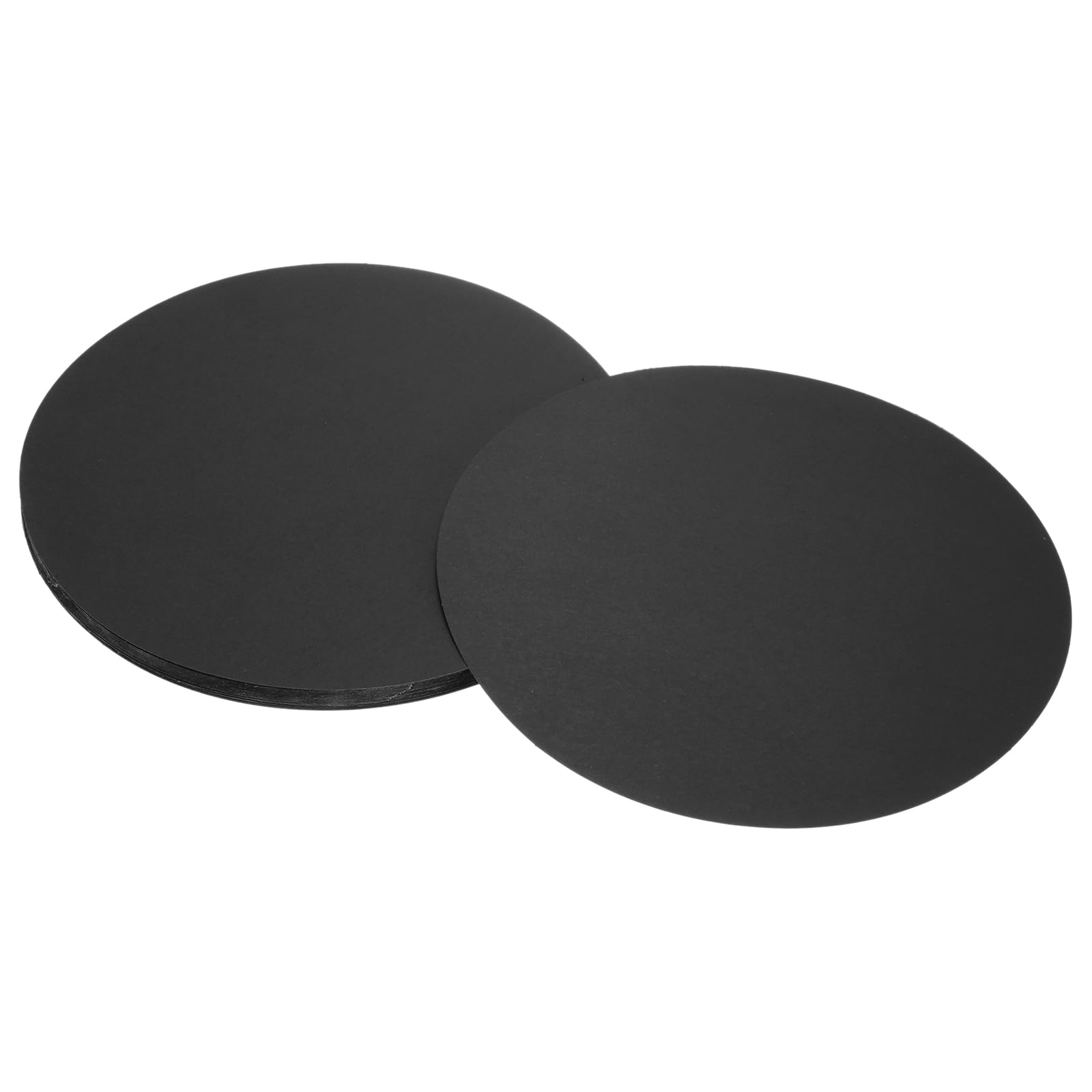 sourcing map 36Pcs Circle Kraft Paper, 38 x 38 cm Round Shape Cardstock Paper Circle Bulletin Board for Art Supplies, Origami, Paper Crafting, Black