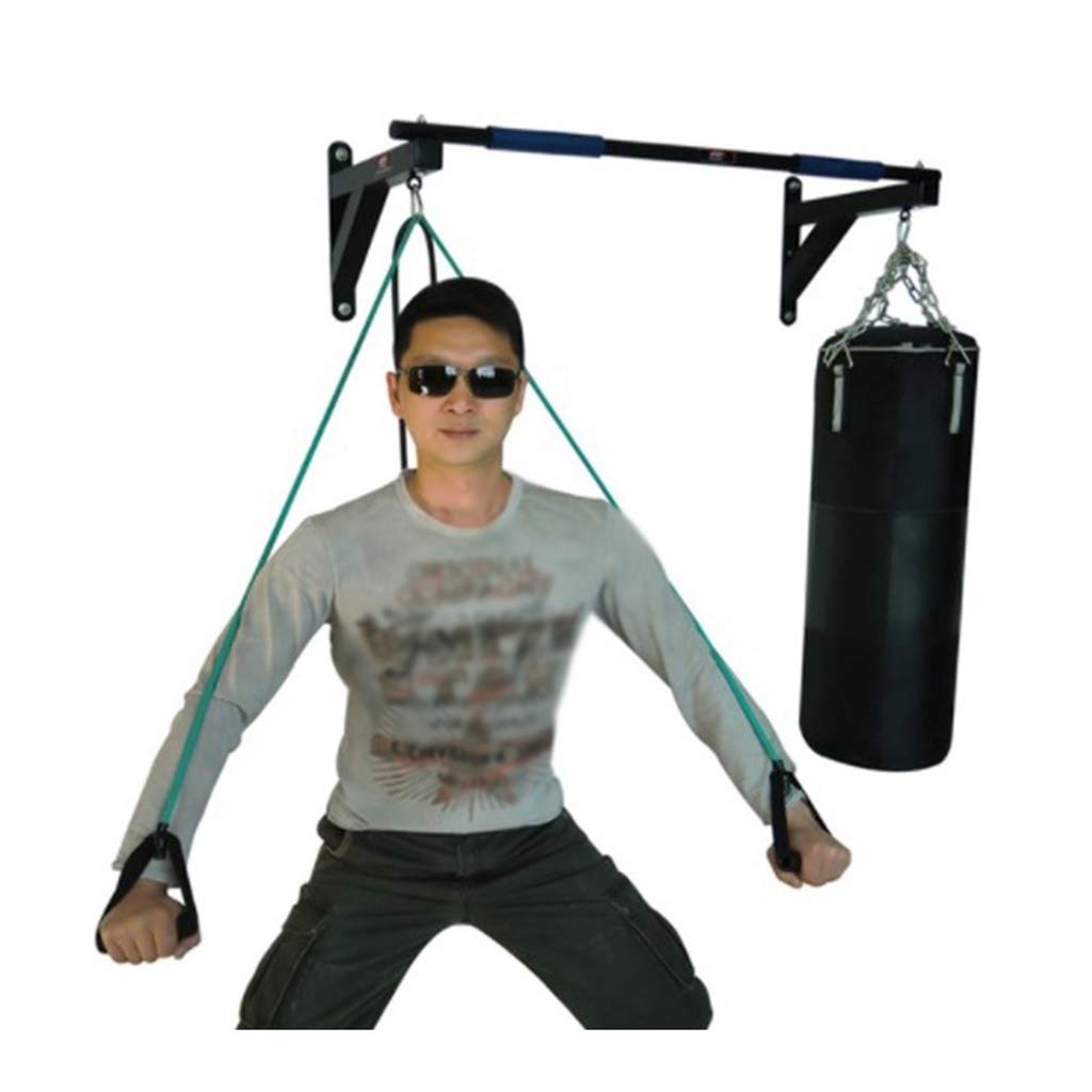 Pull up Bars GYHOME Parete, Barra Orizzontale Sospesa per Corridoio Multifunzione, Fascia di Resistenza E Staffa per Boxe, Carico 200 kg