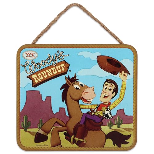 Disney Pixar Toy Story Woody's Roundup Hanging Wood Wall Decor