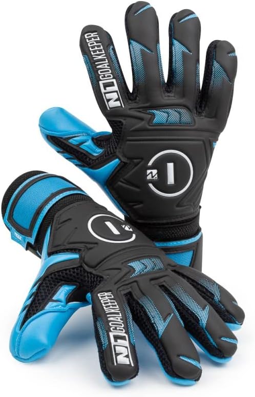 Miniatura 7 de N1 Goalkeeper gloves Beta 2.0 - Guantes de fútbol juvenil con corte negativo y palma de látex alemana. Guantes de portero de fútbol para niños