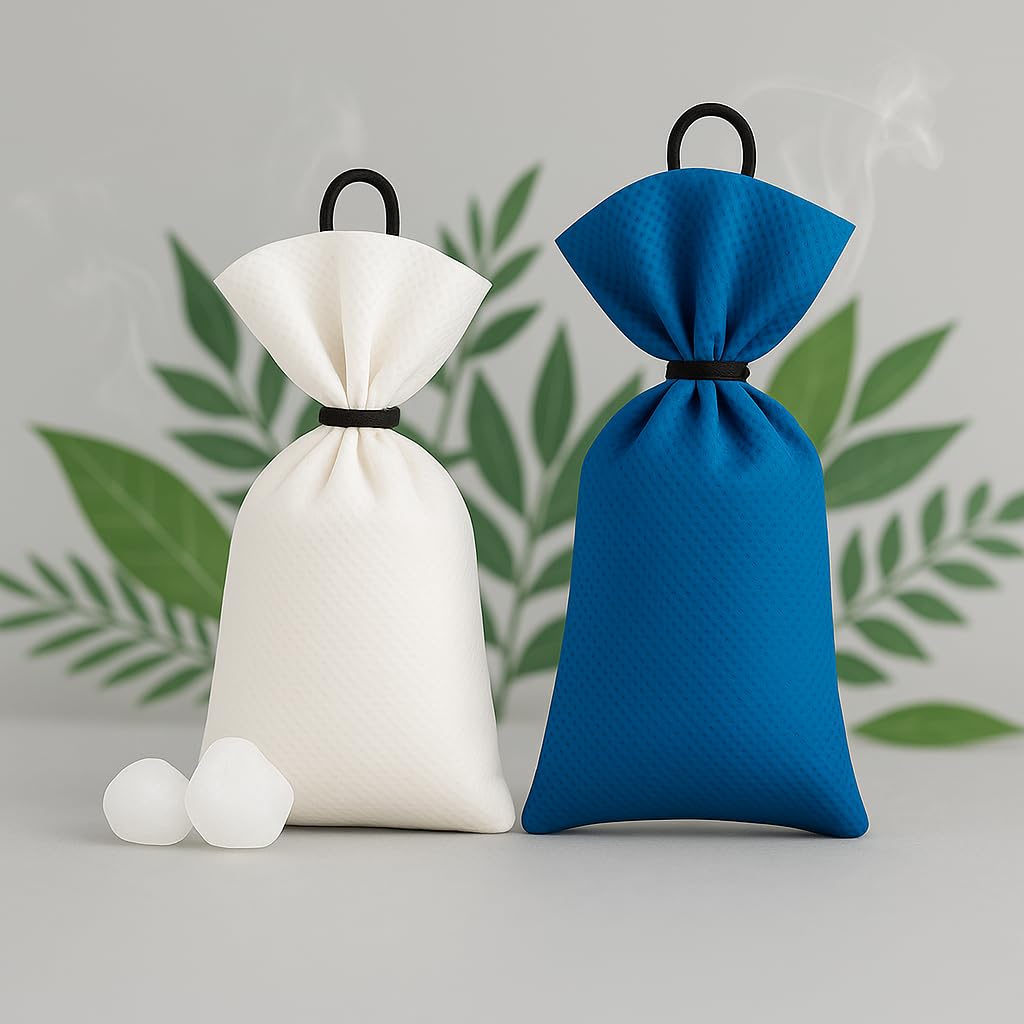 Caldrea Camphor Pod (Original) Pack of 2 | 100% Organic Natural Air Freshener | Long Lasting Car & Room Fragrance | Eco-Friendly Wellness Gift for Home, Wardrobe, Bathroom, Drawers & Travel Bags