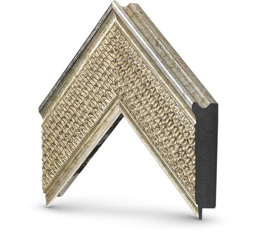 Frame My TV Deco TV Frames - Gatsby Silver Smart Frame Compatible ONLY with Samsung The Frame TV and Pro (Fits 2021-2025, 65