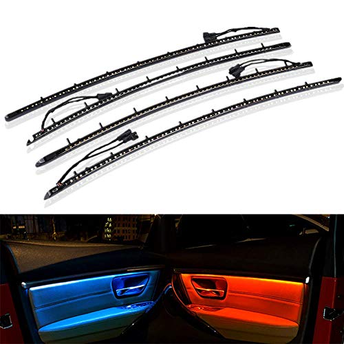 Tira de luces LED para coche con mejora de 2 colores para molduras de puerta en Serie 3 F30