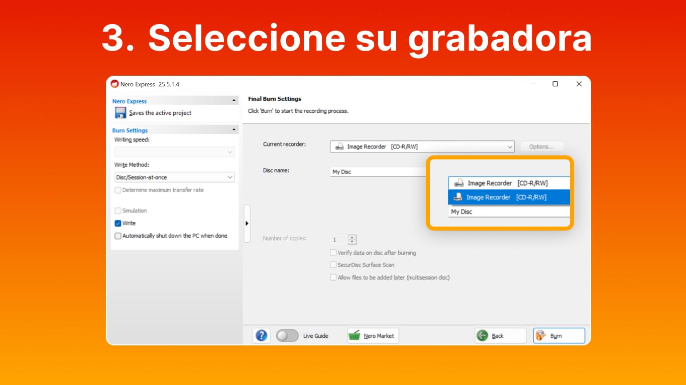 Nero CD Burning and CD Copying | Nero Burning ROM 2025 | Software de grabación de CD | Grabar - Copiar - Copia de seguridad | Licencia ilimitada | 1 PC | Windows 11 / 10 / 8 / 7