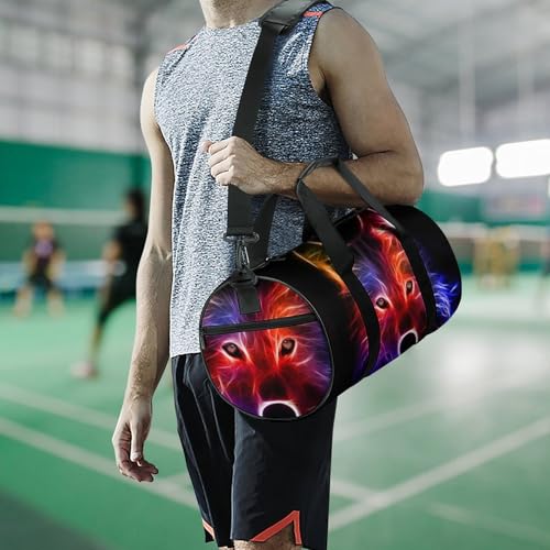 Sac de gym loup abstrait pour ne plus manquer de place en voyage
