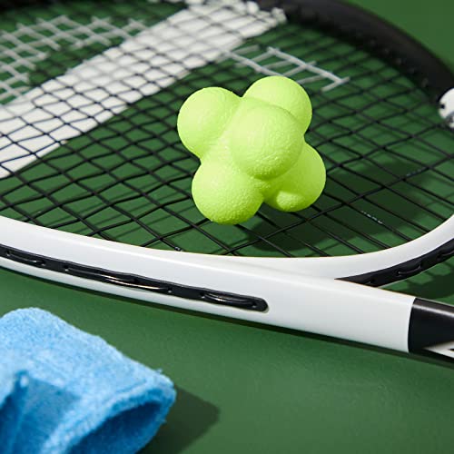 Juvale 2 Pack Rubber Hand Eye Coordination Training Balls For Reflex Speed, Multiside Reaction Ball For Sports, Agility Training Equipment, Baseball Tennis #TOP2