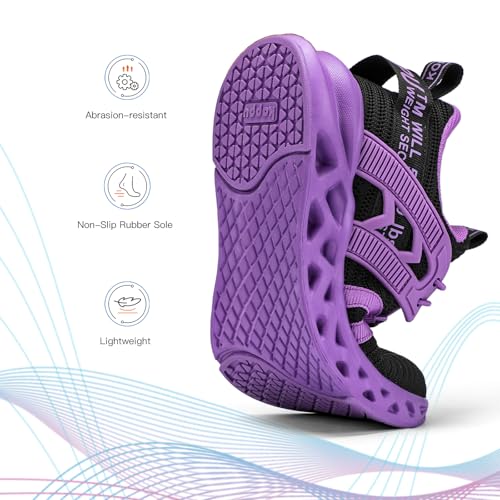 Boys Tennis Shoes Girls Kids Slip on Sneakers Lightweight Running Shoes for Athletic Walking3