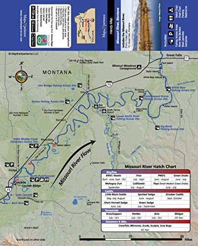Missouri River, Montana Fishing Map