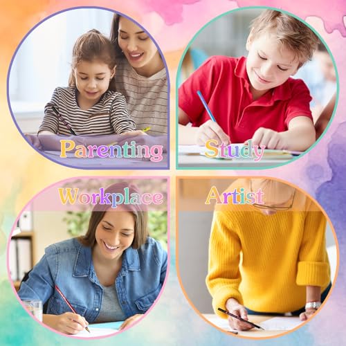 Lápices personalizados arcoíris 12 colores x12 unidades miniatura 5