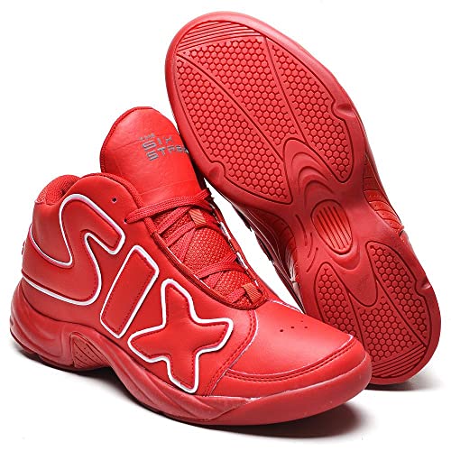 Tênis Basquete Six Street Masculino Zoom Freak Presente Meia Tamanho:40;Cor:Vermelho Branco