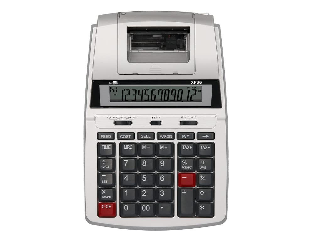 Kalkulator wiodący papier do drukarki 57 mm 12 cyfr dwukolorowy druk 235x155x62 mm