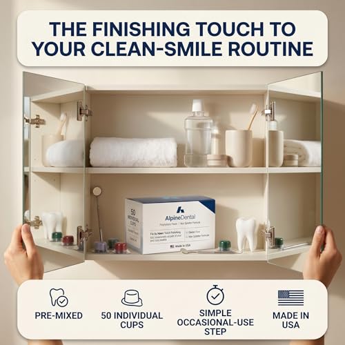 Image of Alpine Blanc Tooth Polish Cups, Assorted Flavored - Professional Teeth Polishing Paste for a Smooth, Fresh Dental, Clean Feel - 200 Count