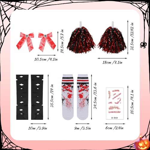 Disfraz de Animadora Zombie para Niñas miniatura 5