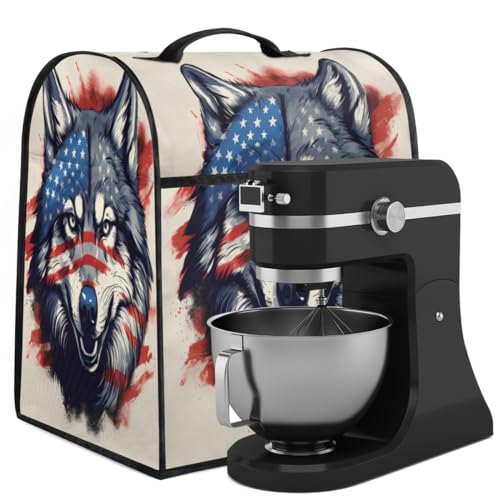 Coffee Maker Cover America Wolf Kitchen Appliance Covers Small Appliance Covers Blender Cover Juicer Cover Dust Covers for Kitchen Appliances with Top Handle and Pockets,Washable,C846