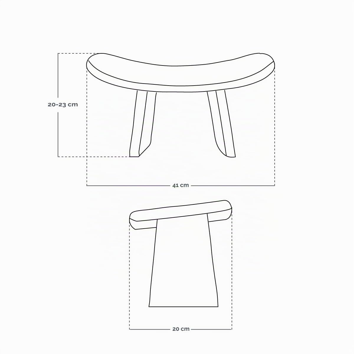 Vivezen – Banco o Taburete ergonómico y Desmontable para meditación y Yoga, de Madera de Caucho