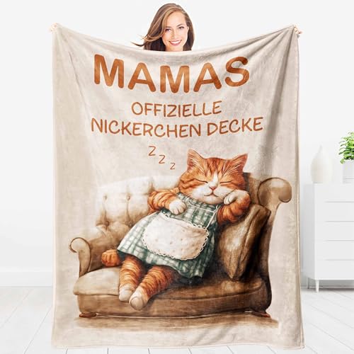 Giftasy Geburtstagsgeschenk für Mama - Kuscheldecke, Mama Geschenk...