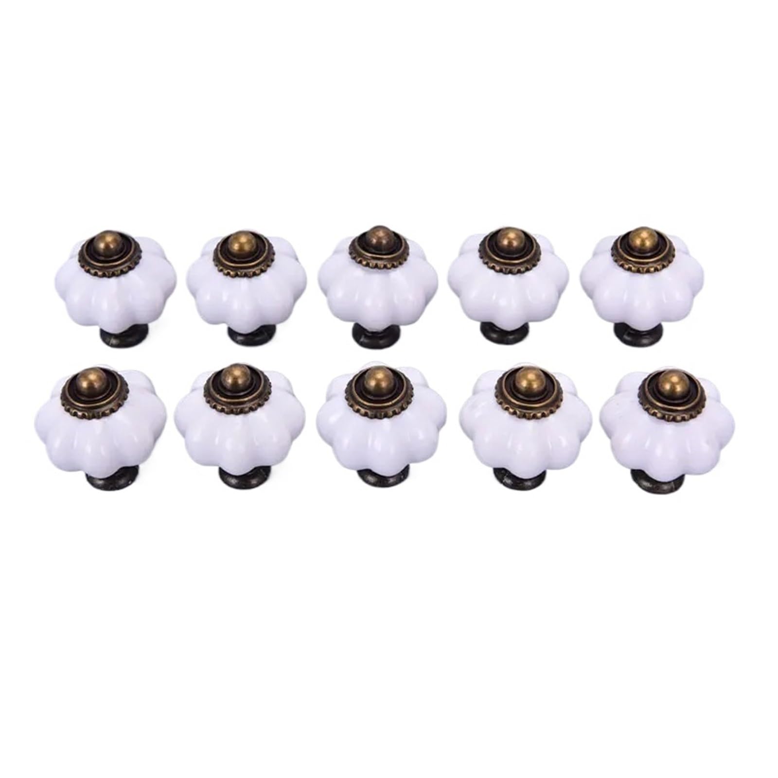 KLdcfhDR 10pcs Vintage Pumpkin Drawer Knobs
