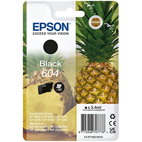 Epson 604 Pineapple, Genuine Black Ink Cartridge Cover