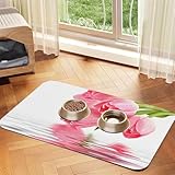 ❤ Excellente absorption d'eau et séchage rapide : Ce set de table pour animaux de compagnie est conçu pour empêcher les liquides de déborder grâce à sa grande capacité d'absorption d'eau et à son séchage rapide. Il garde les pattes de votre animal au sec et son environnement de repas propre et bien rangé.
