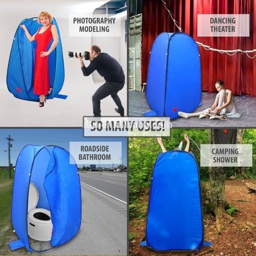 Camping Pop Up Tent - Tienda portátil para camping y playa con fácil montaje para privacidad, ducha y sanitario para familias miniatura 4