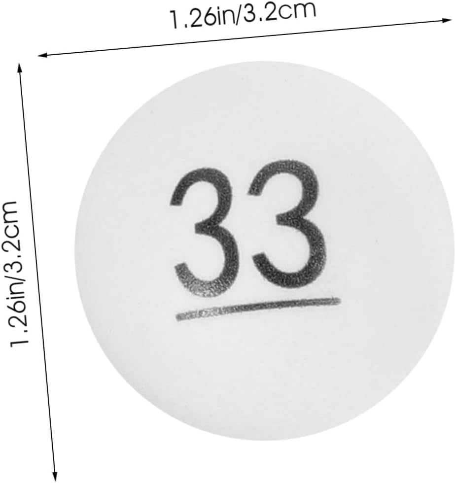 50pcs Plastic Number Balls Party Lottery Balls Lightweight Design Reusable Material Easy to Find
